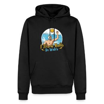Water Polo I Throw Balls In Water Team Sports - Männer Premium Bio Hoodie - Schwarz - Vorne - Nico (187cm)