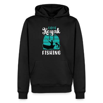 Gone Kayak Fishing Loves Canoeing Kayak Fisher - Männer Premium Bio Hoodie - Schwarz - Vorne - Nico (187cm)