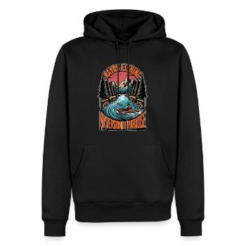 Kayak Fishing My Version Of Paradise Water Sports - Männer Premium Bio Hoodie - Schwarz - Vorne - Nico (187cm)