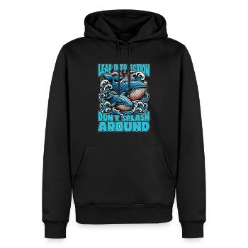 Whale Watching Leap Into Action Marine Biologist - Männer Premium Bio Hoodie - Schwarz - Vorne - Nico (187cm)