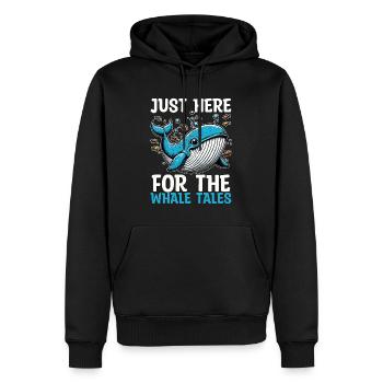 Whale Watching Just Here For Marine Animal Sailing - Männer Premium Bio Hoodie - Schwarz - Vorne - Nico (187cm)