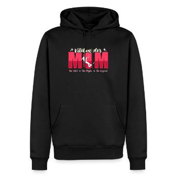Kiteboarder Mom The Idol The Kitesurf Enthusiast - Männer Premium Bio Hoodie - Schwarz - Vorne - Nico (187cm)