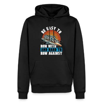 Water Rowing Be Easy To Row With And Water Sports - Männer Premium Bio Hoodie - Schwarz - Vorne - Nico (187cm)