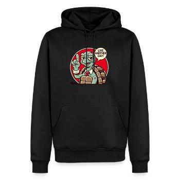 Vis un autre jour, vieille grand-mère tortue - Sweat à capuche Premium bio Homme - noir - Devant - Nico (187cm)