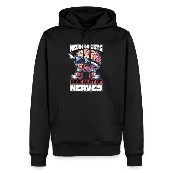 Neurologists Have A Lot of Nerves Brain Doctor - Men’s Premium Organic Hoodie - black - Front - Nico (187cm)