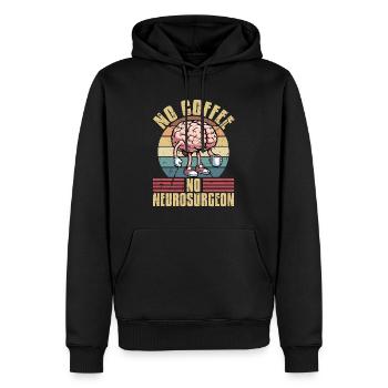 Neurosurgeon No Coffee No Neurologist Coffee Lover - Männer Premium Bio Hoodie - Schwarz - Vorne - Nico (187cm)