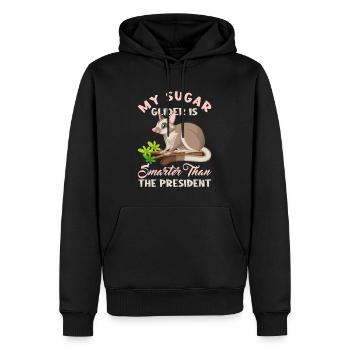 sucre, planeur, planeurs, amour, mignon, - Sweat à capuche Premium bio Homme - noir - Devant - Nico (187cm)