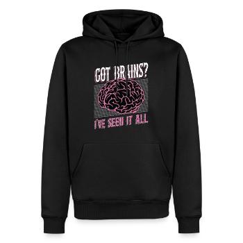 Neurosurgeon Got Brains I've Seen It Neuroscience - Männer Premium Bio Hoodie - Schwarz - Vorne - Nico (187cm)