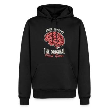 Neurosurgeon Brain Surgery The Neurologist Doctor - Men’s Premium Organic Hoodie - black - Front - Nico (187cm)
