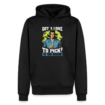 Orthopedic Surgeon Got A Bone To Pick Orthopedist - Männer Premium Bio Hoodie - Schwarz - Vorne - Nico (187cm)