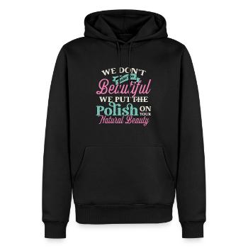 Chirurgie plastique, nous ne faisons pas de vous une infirmière esthétique - Sweat à capuche Premium bio Homme - noir - Devant - Nico (187cm)