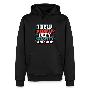 Chirurgie plastique J’aide les gens à défier l’esthéticienne - Sweat à capuche Premium bio Homme - noir - Devant - Nico (187cm)