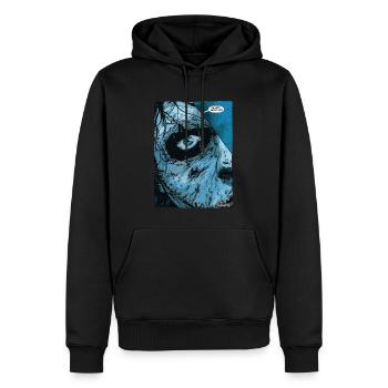 Halloween Slasher: mieser Geburtstag - Männer Premium Bio Hoodie - Schwarz - Vorne - Nico (187cm)