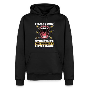 Speech Therapy I Teach Sound Structure Pathologist - Männer Premium Bio Hoodie - Schwarz - Vorne - Nico (187cm)
