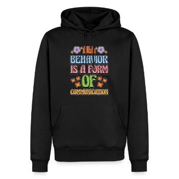 Behavioral Therapist All Behavior Is ABA Therapist - Men’s Premium Organic Hoodie - black - Front - Nico (187cm)