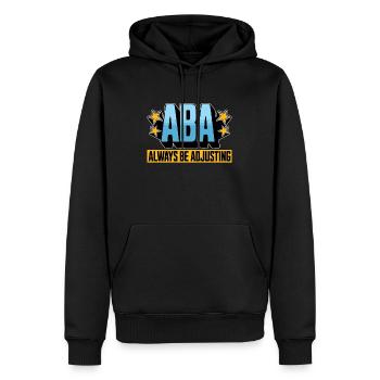 Behavioral Therapist ABA Always Be Psychologist - Männer Premium Bio Hoodie - Schwarz - Vorne - Nico (187cm)