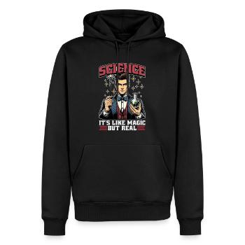 STEM Teacher Science It's Like Magic STEM Educator - Men’s Premium Organic Hoodie - black - Front - Nico (187cm)