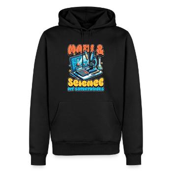 STEM Teacher Math + Science Data Analysis Educator - Men’s Premium Organic Hoodie - black - Front - Nico (187cm)