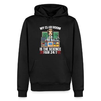 STEM Teacher My Classroom Is The Science Educator - Männer Premium Bio Hoodie - Schwarz - Vorne - Nico (187cm)