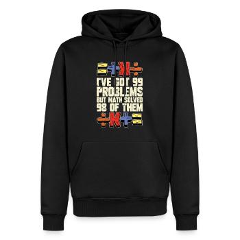 Mathematician I've Got 99 Problems Statistician - Men’s Premium Organic Hoodie - black - Front - Nico (187cm)