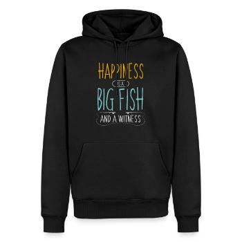 Funny Fishing T Shirts - Männer Premium Bio Hoodie - Schwarz - Vorne - Nico (187cm)