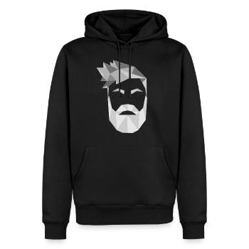 Origami Bart November Haar rasieren - Männer Premium Bio Hoodie - Schwarz - Vorne - Nico (187cm)