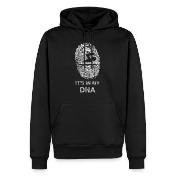 Swimming Its in my dna - Swimming, Triathlon - Men’s Premium Organic Hoodie - black - Front - Nico (187cm)