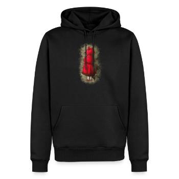 You are your own danger - Männer Premium Bio Hoodie - Schwarz - Vorne - Nico (187cm)