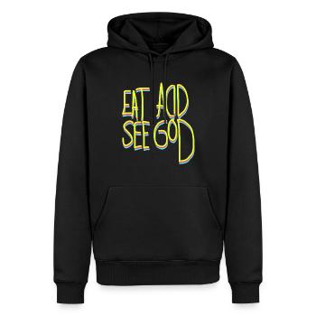 Acid LSD psychedelic drugs - Men’s Premium Organic Hoodie - black - Front - Nico (187cm)