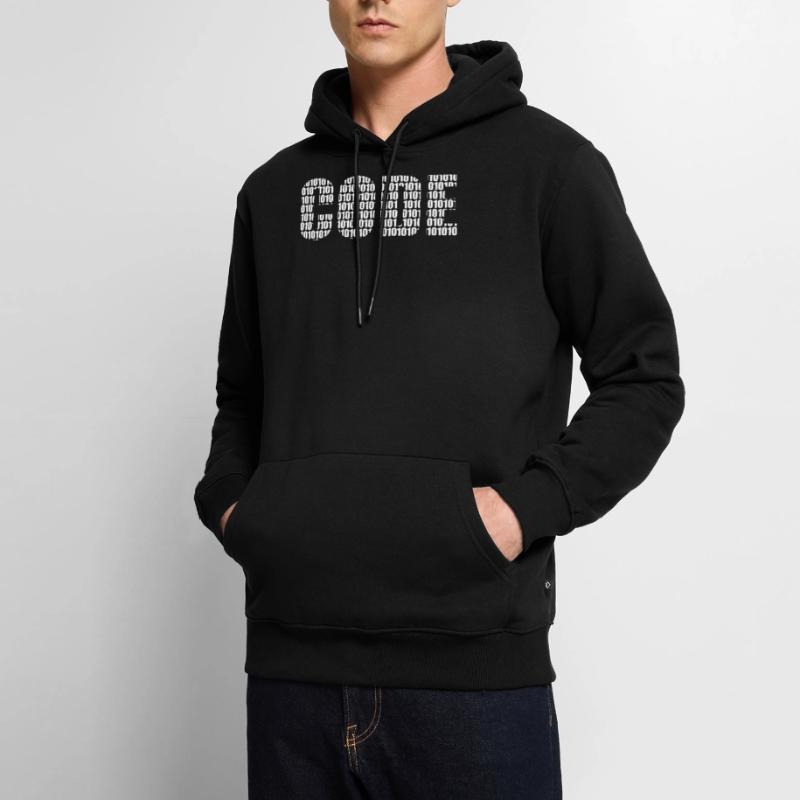 Code Binary Look Sweat à capuche Premium bio Homme
