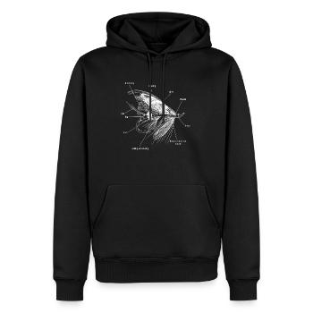 Fliegenfischen Fischen Fisch Angler Angel Geschenk - Männer Premium Bio Hoodie - Schwarz - Vorne - Nico (187cm)