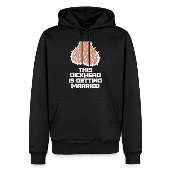 Conception de cadeaux JGA pour hommes drôles - Sweat à capuche Premium bio Homme - noir - Devant - Nico (187cm)