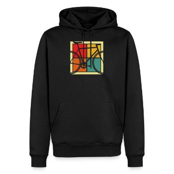 Bicycle - Men’s Premium Organic Hoodie - black - Front - Nico (187cm)