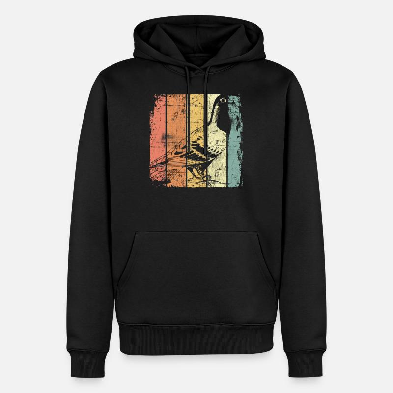 Brieftaube - Männer Premium Bio Hoodie - Schwarz