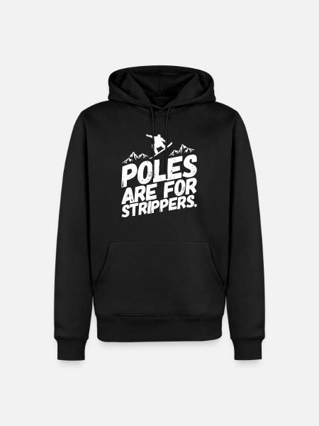 Snowboarding Snowboard Snowboarder Stripper - Männer Premium Bio Hoodie - Schwarz