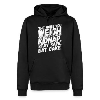 Lustige Coole Witzige Sprüche Kuchen - Männer Premium Bio Hoodie - Schwarz - Vorne - Nico (187cm)