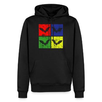 Fledermäuse Fledermaus - Männer Premium Bio Hoodie - Schwarz - Vorne - Nico (187cm)