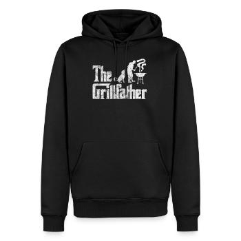 Grillfather Lustige Grill Grillen Sprüche Geschenk - Männer Premium Bio Hoodie - Schwarz - Vorne - Nico (187cm)