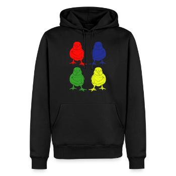 Chick - Men’s Premium Organic Hoodie - black - Front - Nico (187cm)