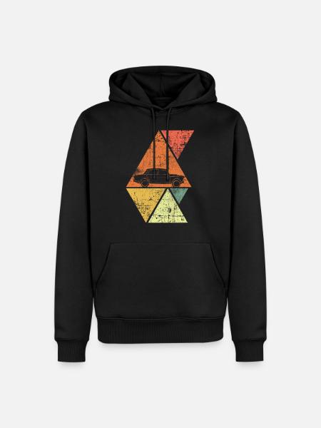 Oldtimer - Männer Premium Bio Hoodie - Schwarz