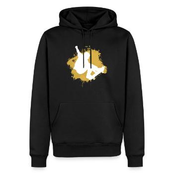 Skate Skater Skateboard Skaten Graffiti - Männer Premium Bio Hoodie - Schwarz - Vorne - Nico (187cm)