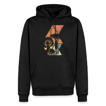 Pilze Shrooms - Männer Premium Bio Hoodie - Schwarz - Vorne - Nico (187cm)