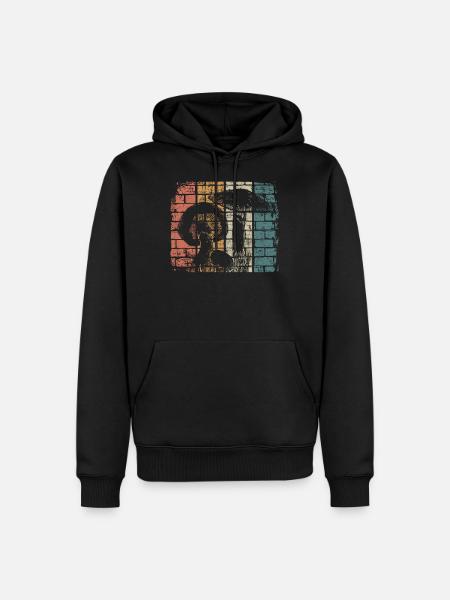 Mushroom - Men’s Premium Organic Hoodie - black