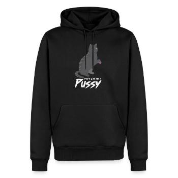 Cat Nail Polish Cat Lovers Gift - Men’s Premium Organic Hoodie - black - Front - Nico (187cm)