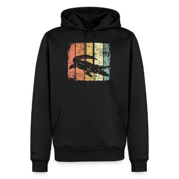 Alligator - Männer Premium Bio Hoodie - Schwarz - Vorne - Nico (187cm)