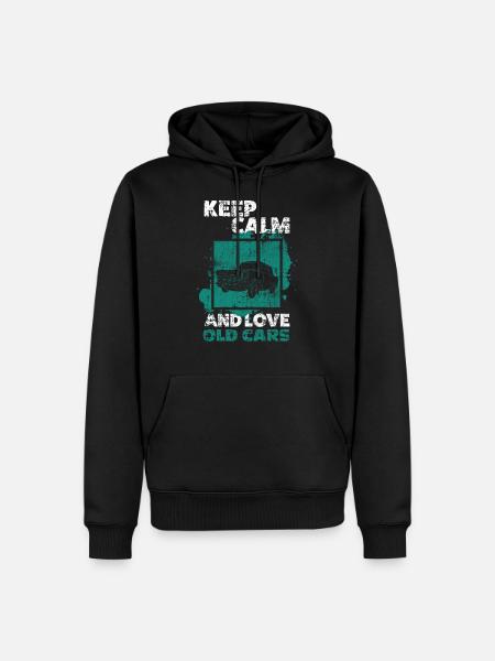 Car Oldtimer - Men’s Premium Organic Hoodie - black