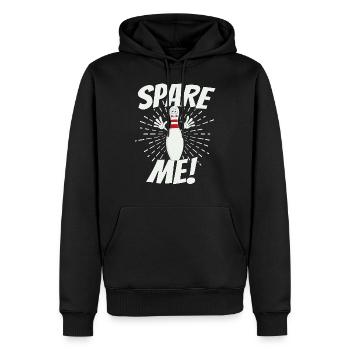 Bowling bowling équipe club de bowling Pin de bowling - Sweat à capuche Premium bio Homme - noir - Devant - Nico (187cm)