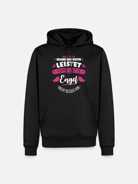 Krankenschwester - Männer Premium Bio Hoodie - Schwarz