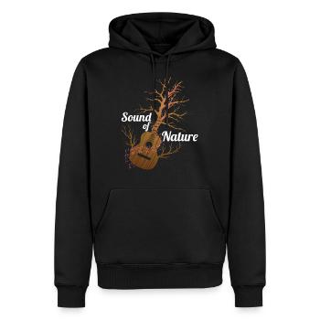 Guitar Sound Nature - Men’s Premium Organic Hoodie - black - Front - Nico (187cm)