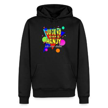 Jugend Ohne Handy - Ich War Dabei - Männer Premium Bio Hoodie - Schwarz - Vorne - Nico (187cm)